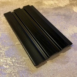 Akoestisch Wandpaneel Zwart Kunststof