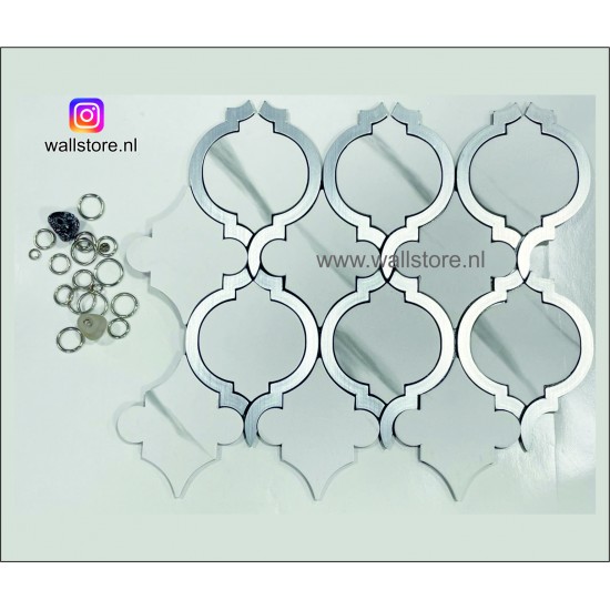 Zelfklevende zilveren marmerpatroon